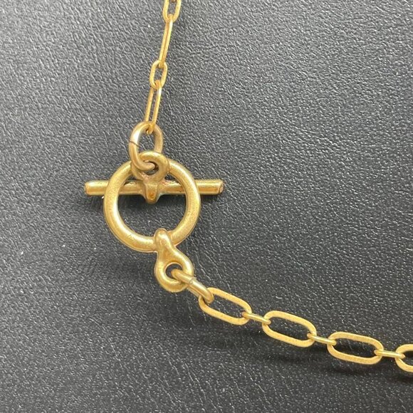 Pave Rhinestone Key Pendant Chain Necklace Gold Tone Casual College School - Picture 6 of 6